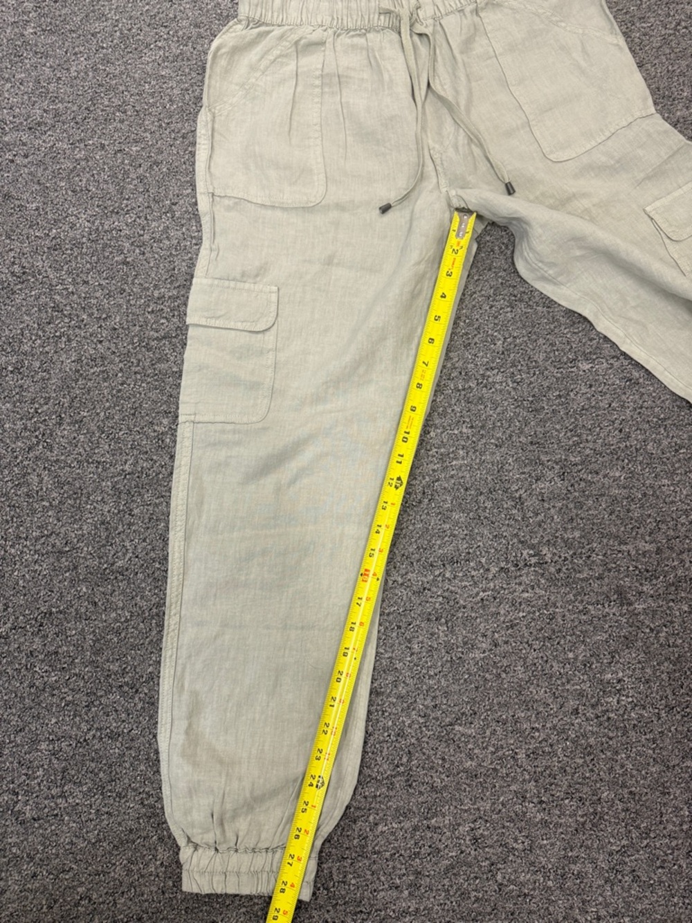 Nicole Miller Light Olive Cargo Ankle Pants - Picture 6 of 6